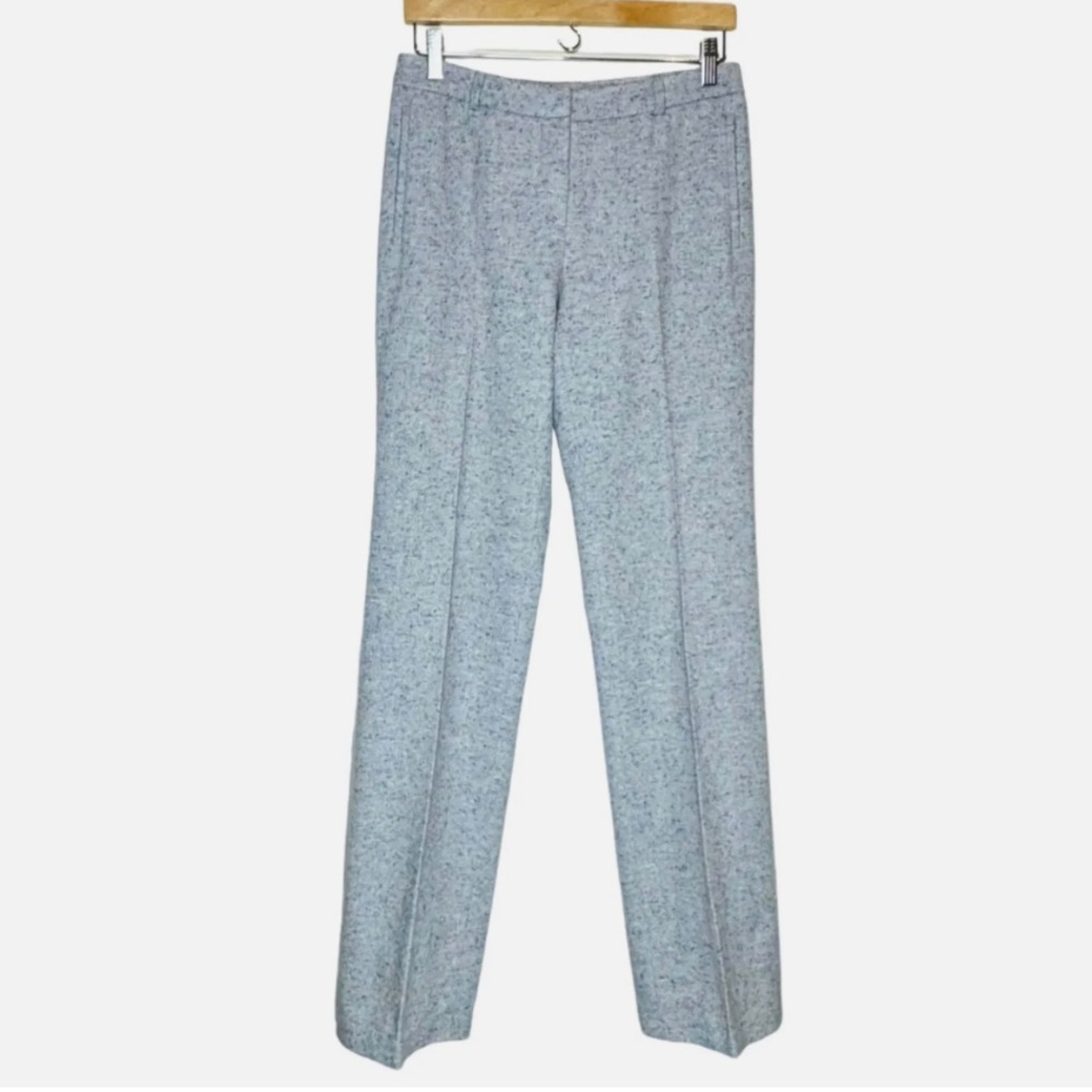Missoni Wool & Silk Tweed Straight Leg Pants Women Sz.8 Mid Rise Light B…